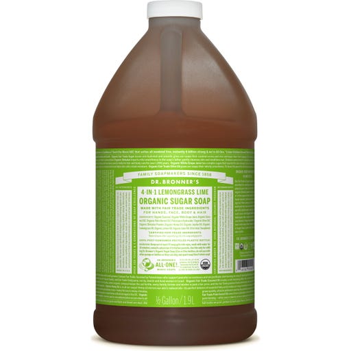 Dr. Bronner's Zitronengras-Limette Sugar Soap - 1,90 l