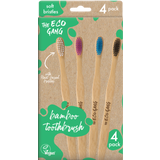 The Eco Gang Adult Bamboo Toothbrush 4 Pack