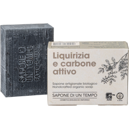 Sapone di un Tempo Jabón - Regaliz y carbón activado