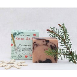 NICAMA Vánoční mýdlo se skořicí a kakaem - 100 g