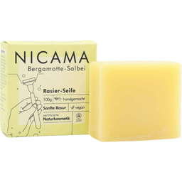 NICAMA Scheerzeep, Bergamot-Salie - 100 g