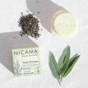 NICAMA Solid Shampoo - Green tea - sage