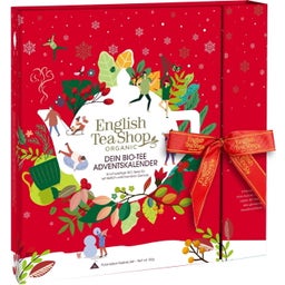 Calendario de Adviento Bio en Libro - Red Christmas - 25 bolsitas piramidales