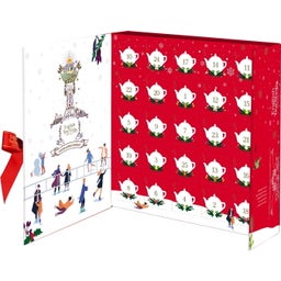 Calendario de Adviento Bio en Libro - Red Christmas - 25 bolsitas piramidales