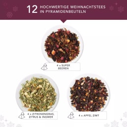 English Tea Shop Organic Tea Gift Set - Winter Balance - 12 pyramídových vrecúšok