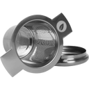 Tea Master čajové sítko s víčkem/podšálkem - silver