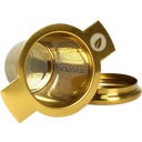 Sito za čaj Tea Master s poklopcem/podloškom - gold