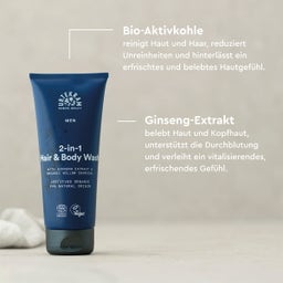 URTEKRAM Men Hair & Body Wash - 200 ml