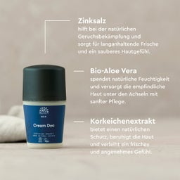 URTEKRAM Men Cream Deo - 50 ml