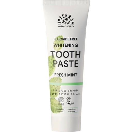 URTEKRAM Fresh Mint Whitening Toothpaste - 75 ml