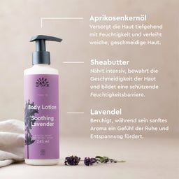 URTEKRAM Soothing Lavender Body Lotion - 245 ml