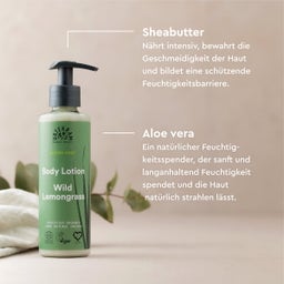 URTEKRAM Wild Lemongrass Body Lotion - 245 ml