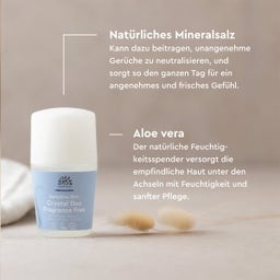 URTEKRAM Fragrance Free Crystal Deo - 50 ml