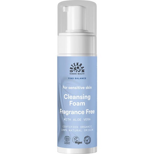 URTEKRAM Fragrance Free Sensitive Cleansing Foam - 150 ml