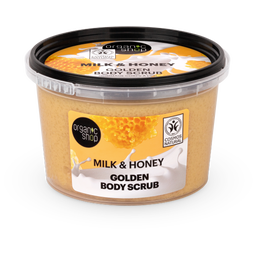 Organic Shop Golden Body Scrub Milk & Honey - 250 ml