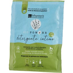 EcoPowder - Refill Detergent Intim Aloe Bio și Lavandă - 25 g