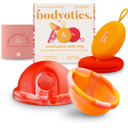 bodyotics Disques Menstruels Deluxe Soft - Orange & Pink