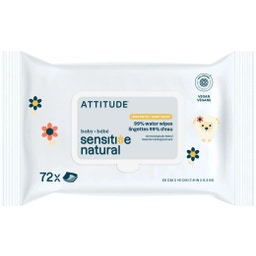 Attitude Sensitiv Natural Baby Wipes - 72 Pcs