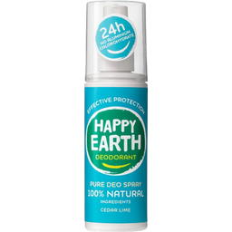Happy Earth Pure Deo Spray - Cedar Lime