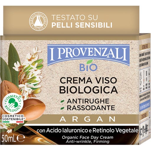 Crema Viso Antirughe Biologica Argan - 50 ml