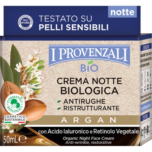 Crema Notte Antirughe Biologica Argan - 50 ml