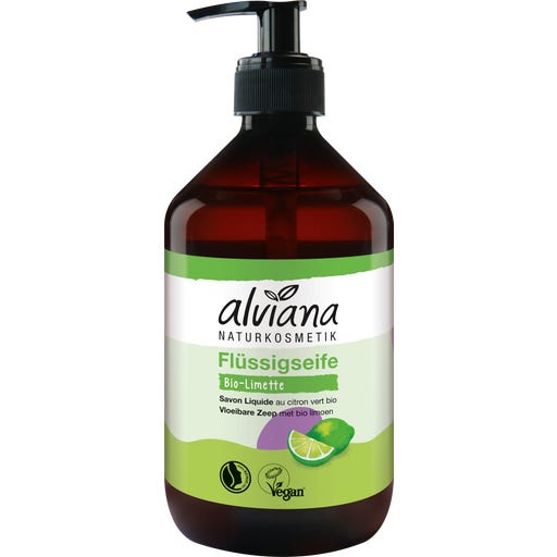 alviana Naturkosmetik Flüssigseife Bio-Limette - 500 ml
