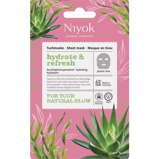 Niyok Hydrate & Refresh Moisturising Sheet Mask, 10 ml - Ecco Verde Online  Shop
