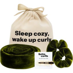 lotta curls Opaska do loków Original Velvet Set - Noble Olive