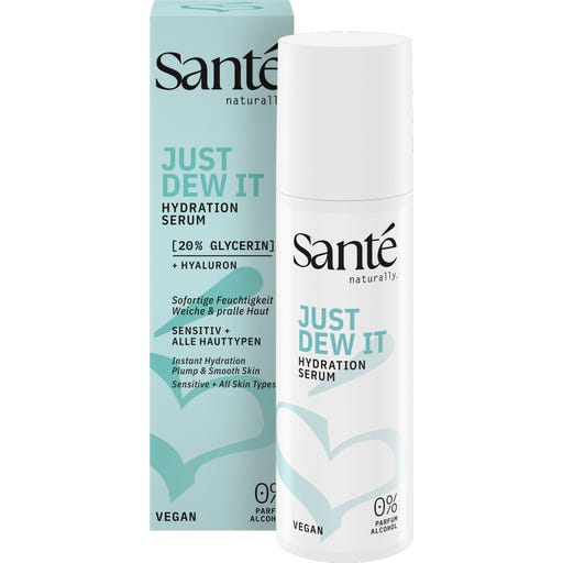 Santé – naturally. Just Dew It Serum