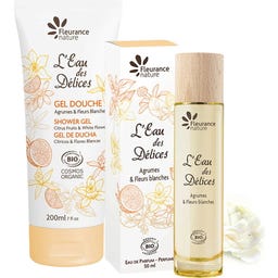 Fleurance Nature L'Eau des Délices ajándékszett - Agrumes & Fleurs blanches