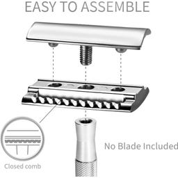 Bambaw Safety Razor with Stand - Silver