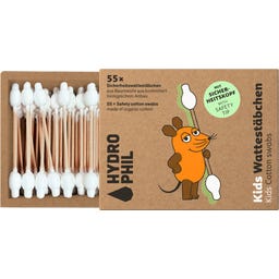 Hydrophil Kinder Sicherheitswattestäbchen - 55 Stk