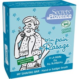 Secrets de Provence Bio kocka za britje za moške - 90 g