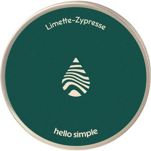 hello simple Deocreme Limette Zypresse - 50 g