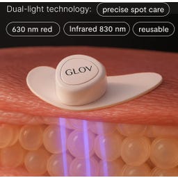 LunaEye LED Therapy Patches for Bright & Rejuvenated Eyes con Stazione di Ricarica - 1 pz.