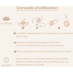 Éponge Konjac Corps Exfoliante 