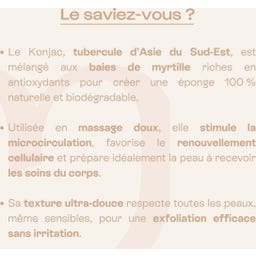 Éponge Konjac Corps Exfoliante 