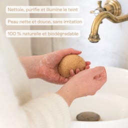 Éponge Konjac Visage Exfoliante & Purifiante 