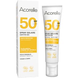 Acorelle Solbeskyttelse Spray SPF 50 uten duft