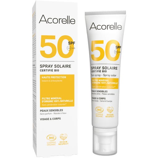 Acorelle Sonnenspray LSF 50 unparfumiert
