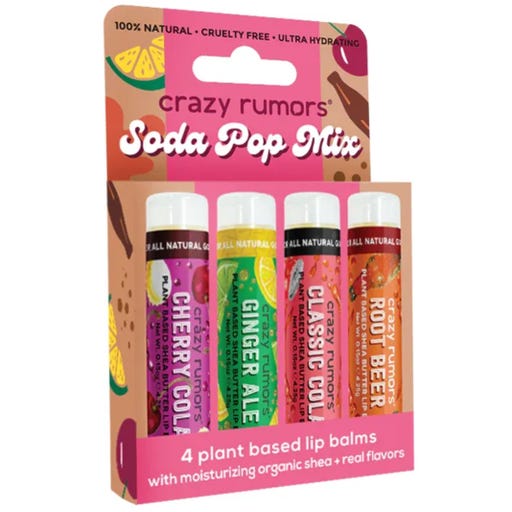 Crazy Rumors Soda Pop Lip Balm Mixed Pack, 1 set - Ecco Verde