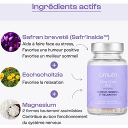 Omum Mon Cycle Zen Nutricosmétique - 60 gélules