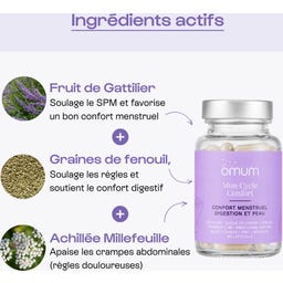 Omum Mon Cycle Confort Nutricosmétique - 60 gélules