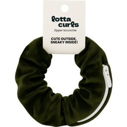 lotta curls Gumička do vlasov so zipsom - Olive
