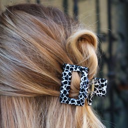lotta curls Шнола за коса - black/white
