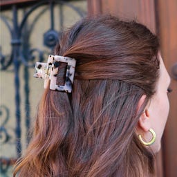 lotta curls Hair Clip  - beige/black