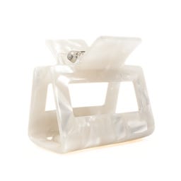 lotta curls Hair Clip  - white marble