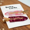 lotta curls Double Styling Clips - Cherry Blossom