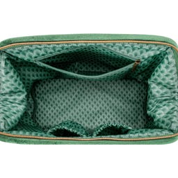 Kosmetiktasche Cooper Samt Quilty Days, extra groß - Grün