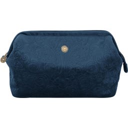 Cosmetic Bag Cooper Velvet Quilty Days, extra large - Blue